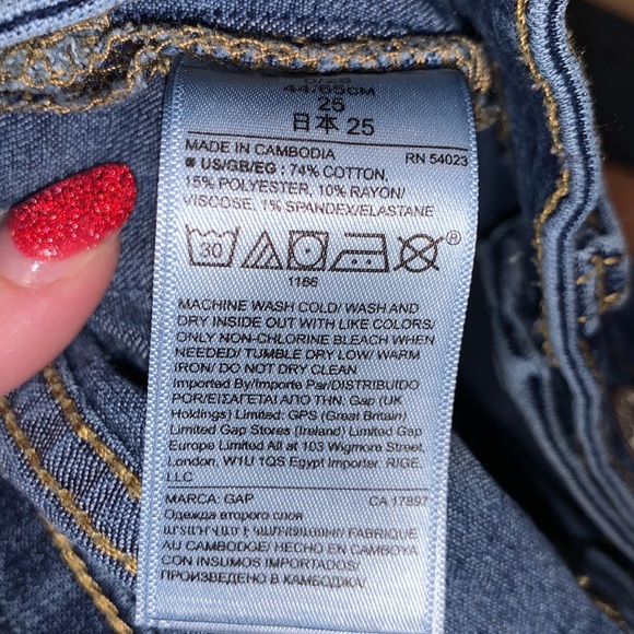 Gap denim skinny favorite Jegging jeans 0/25 - Picture 8 of 8